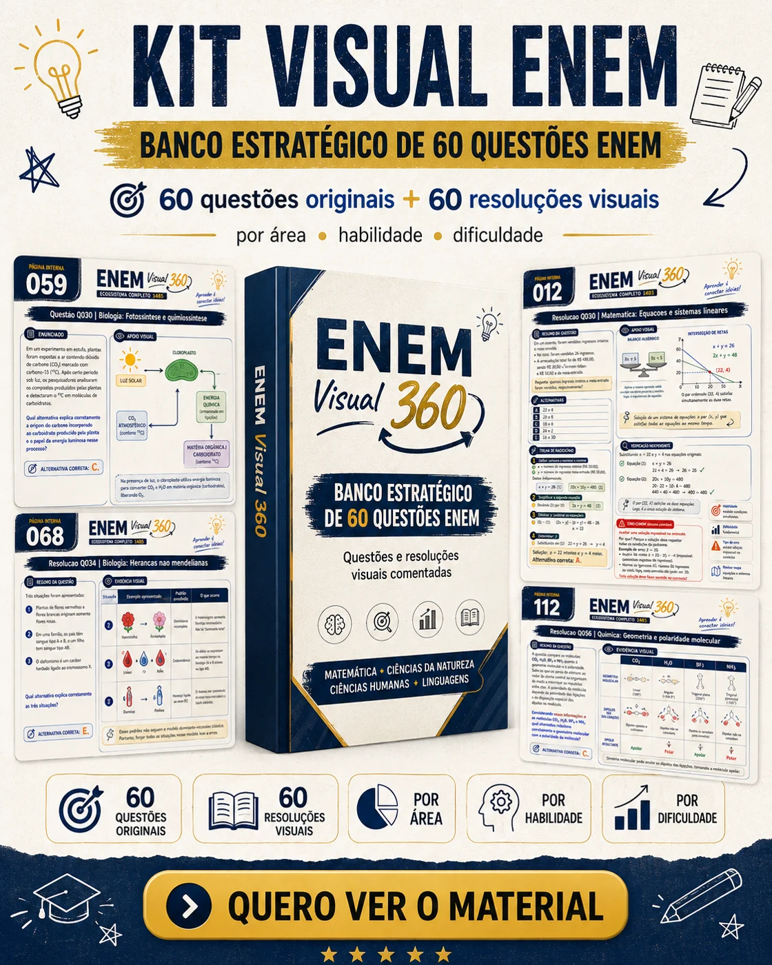 Banco Estratégico de 60 Questões ENEM